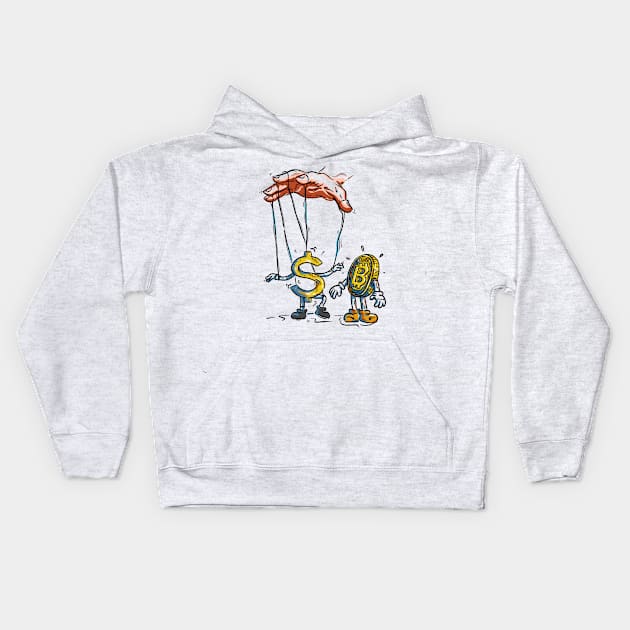 Fiat Puppet Kids Hoodie by clothingncrypto